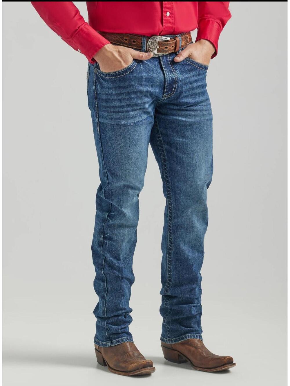 Wrangler Rocky 47 Denim Slim Straight Men's Jeans size 38/30